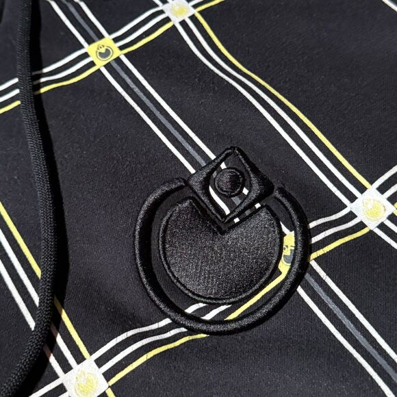 VTG Nomis Simon Outdoor Snowboard Hoodie Mens L Full Zip Jacket Y2K Black Yellow - Picture 7 of 12